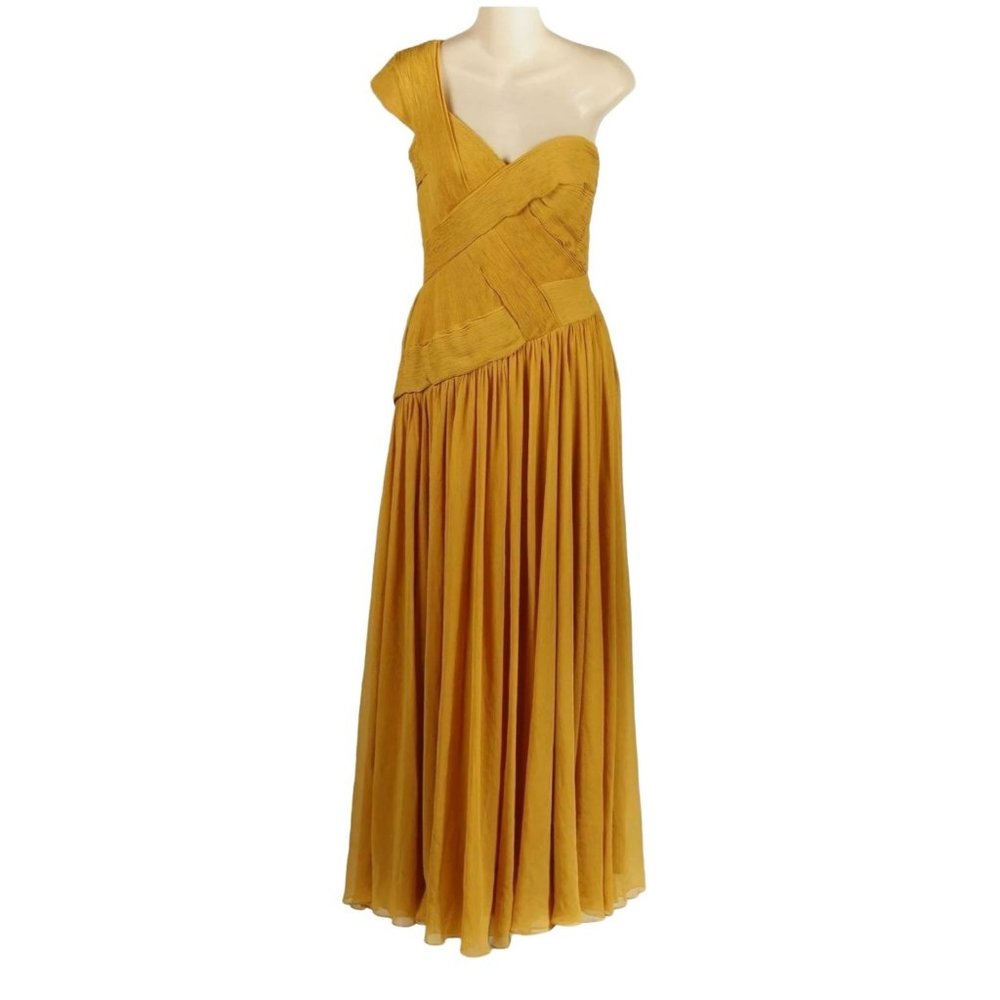 Tadashi Shoji Women's Yellow  Formal Dress Size 2